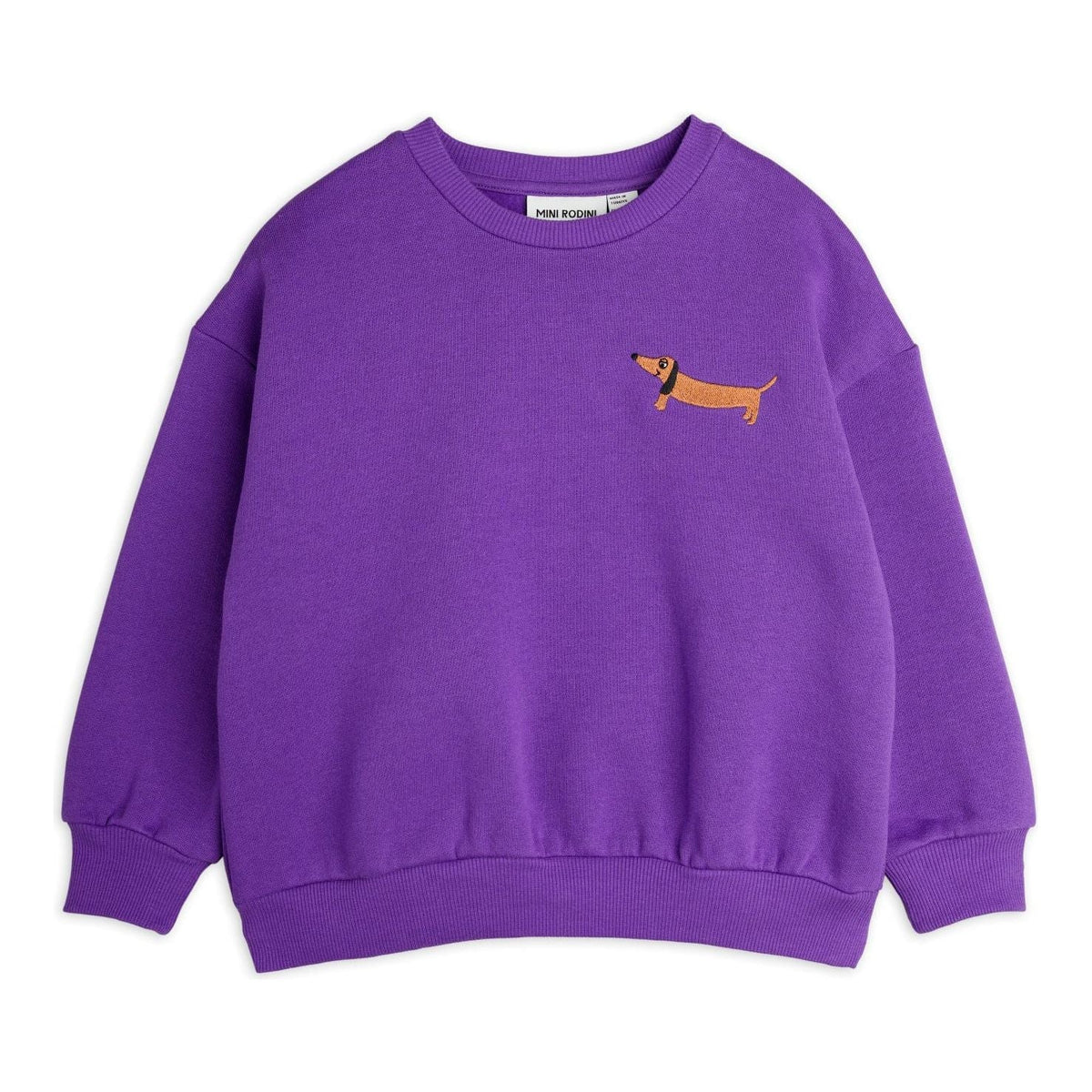 Dog Emb Sweatshirt - Purple