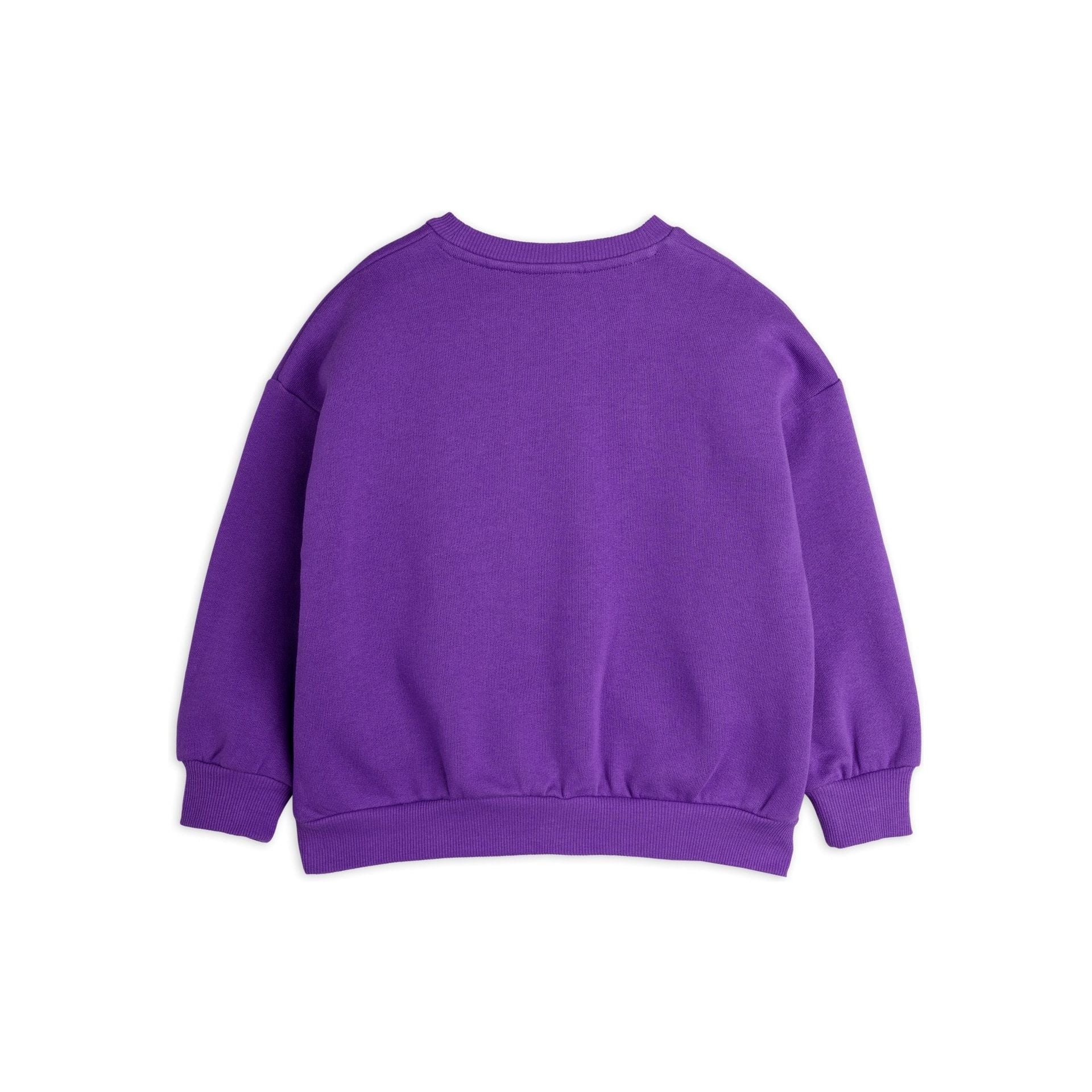 Dog Emb Sweatshirt - Purple