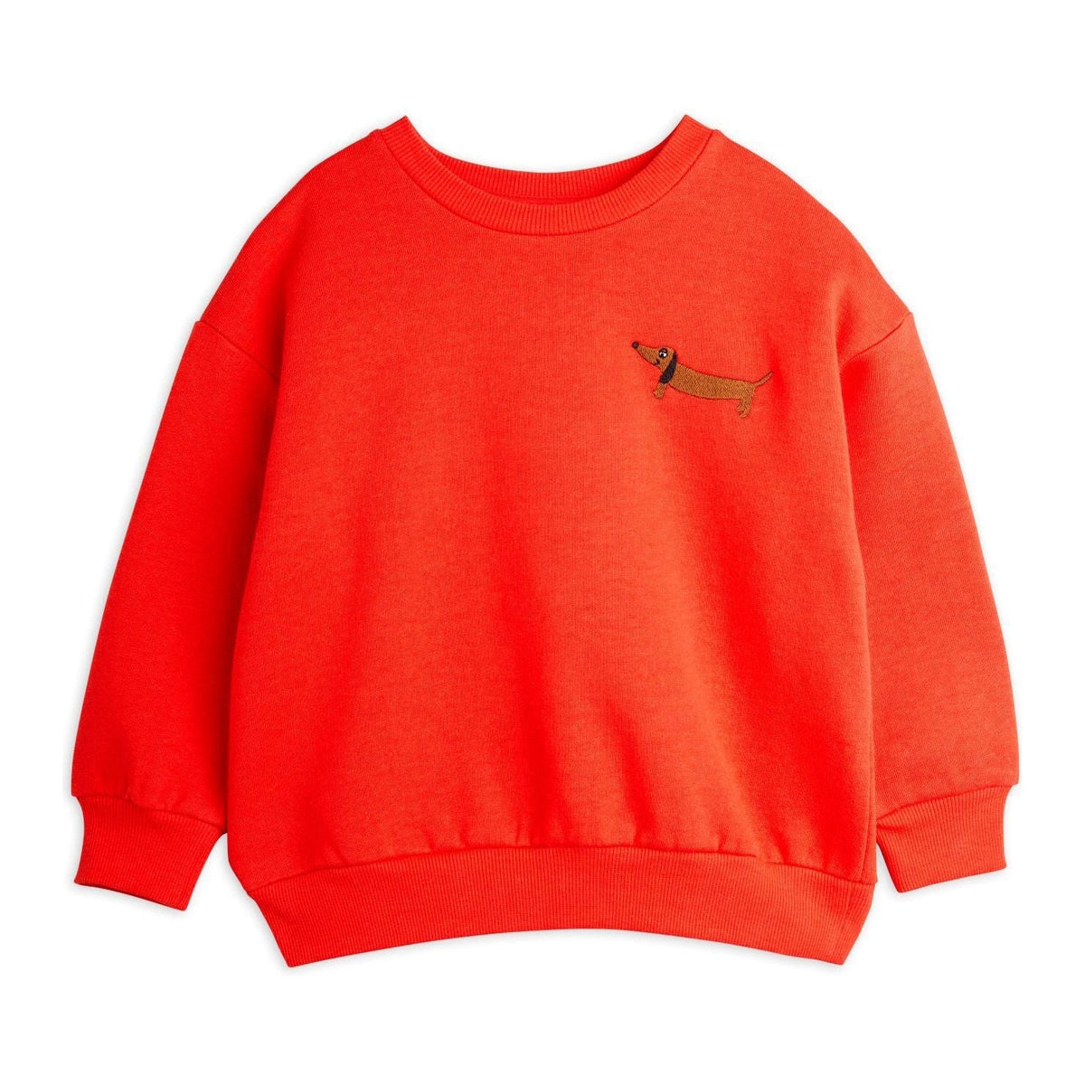 Dog Emb Sweatshirt - Red