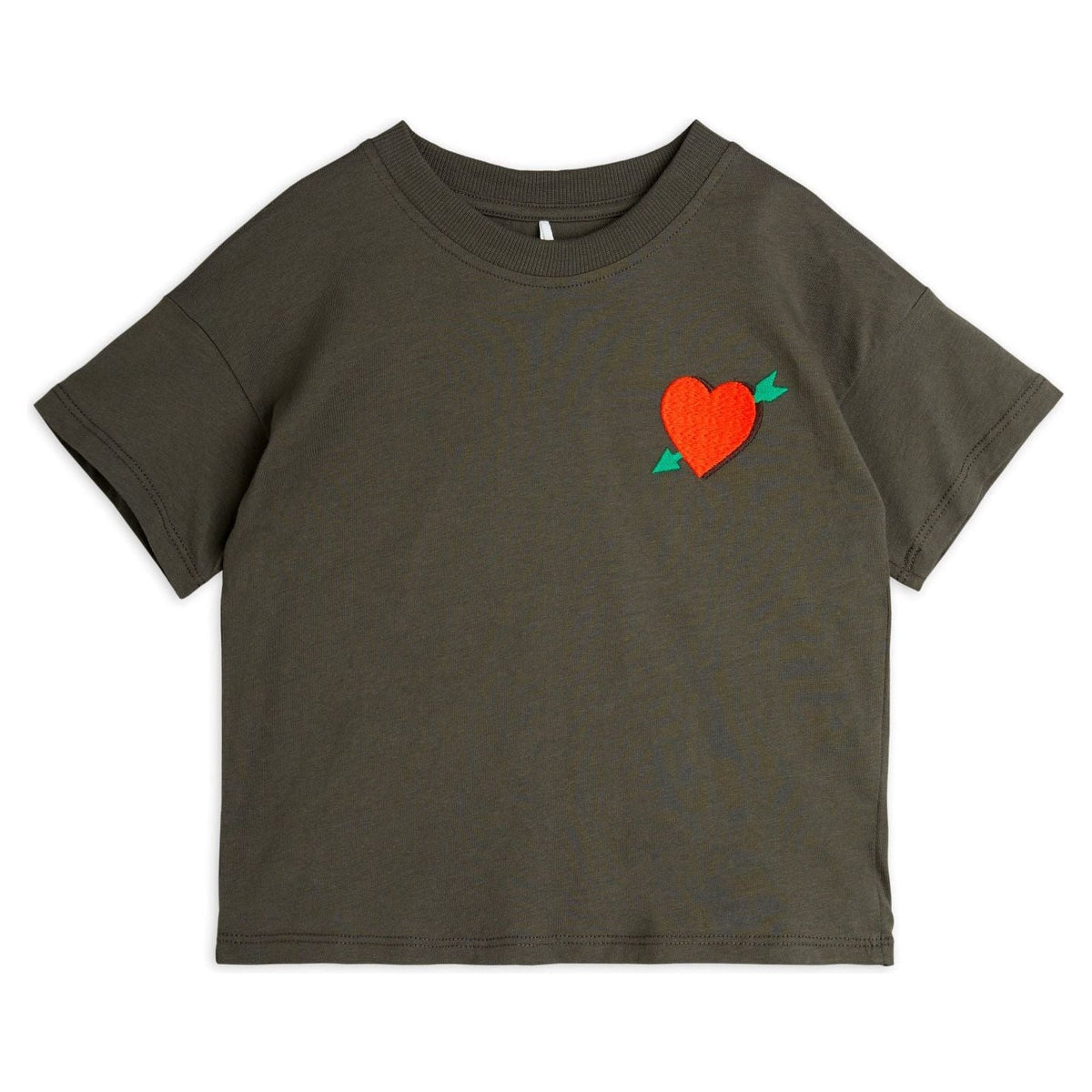 Arrowed Heart Emb Ss Tee