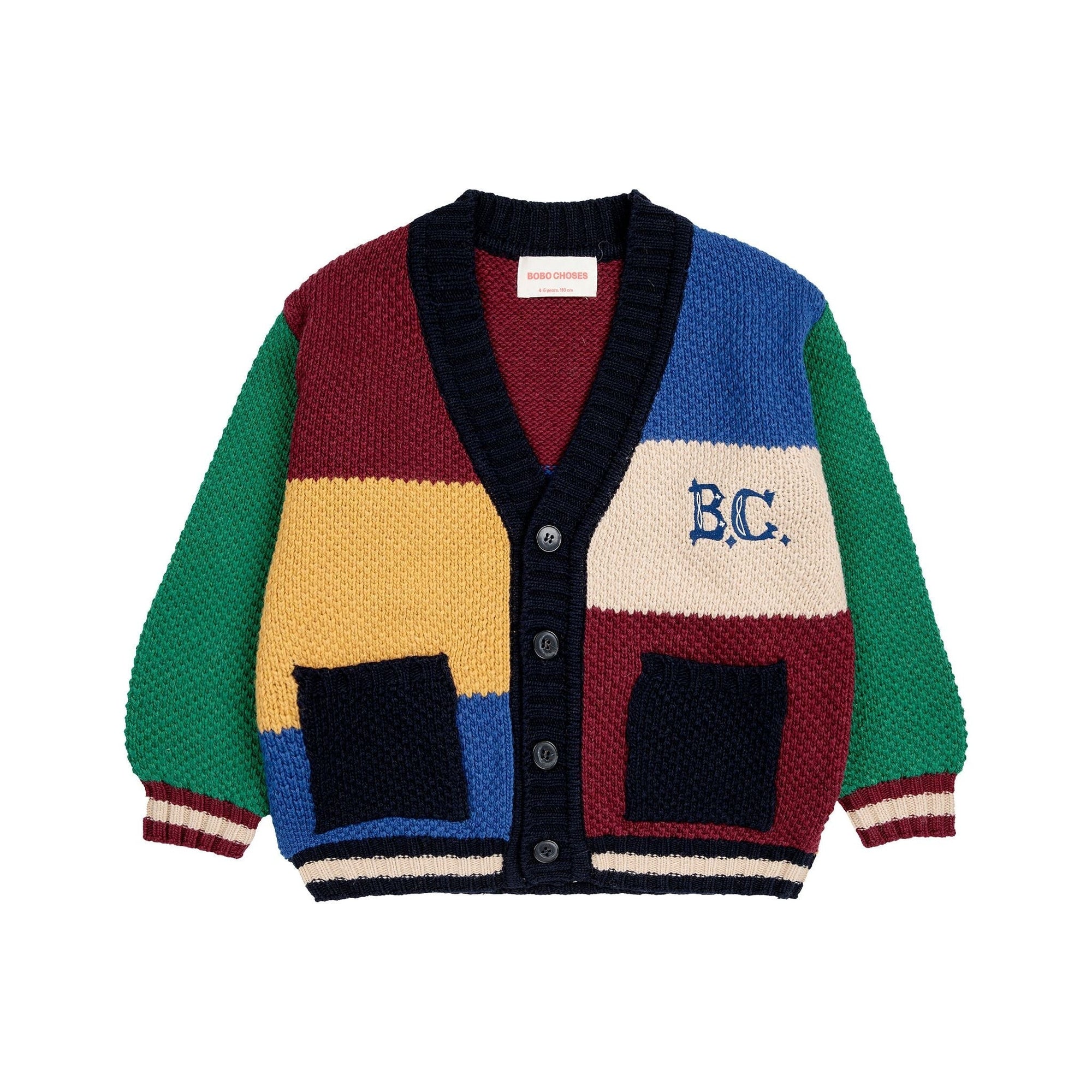 B.C Vintage Color Block Cardigan