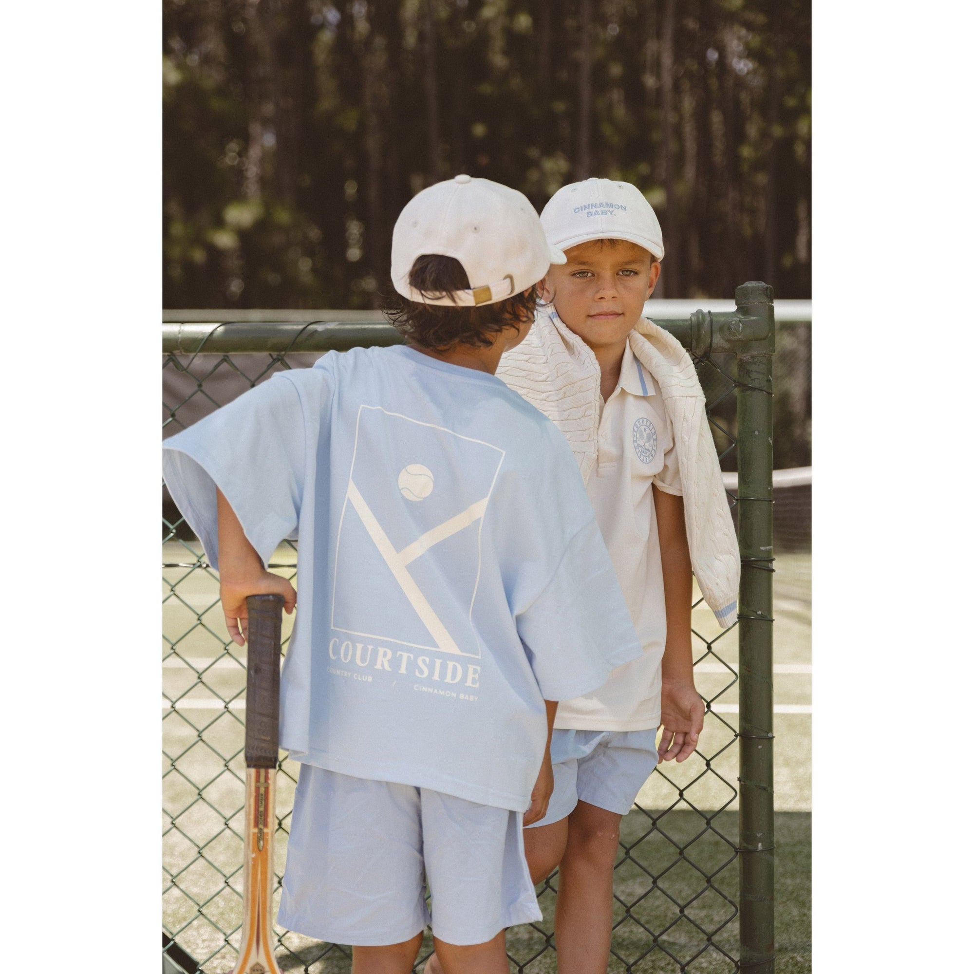 Courtside Tennis Shorts - Baby Blue