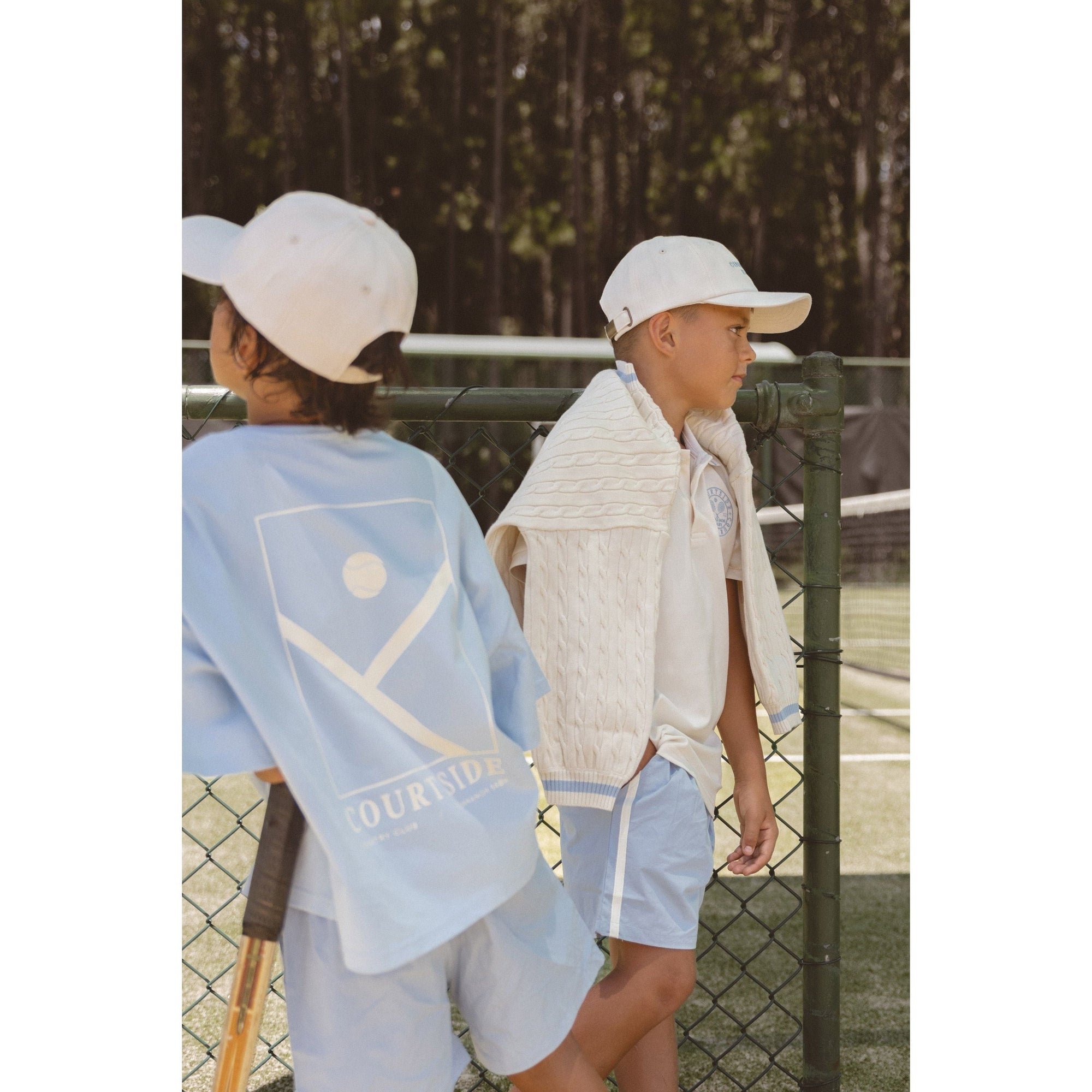 Courtside Tennis Shorts - Baby Blue