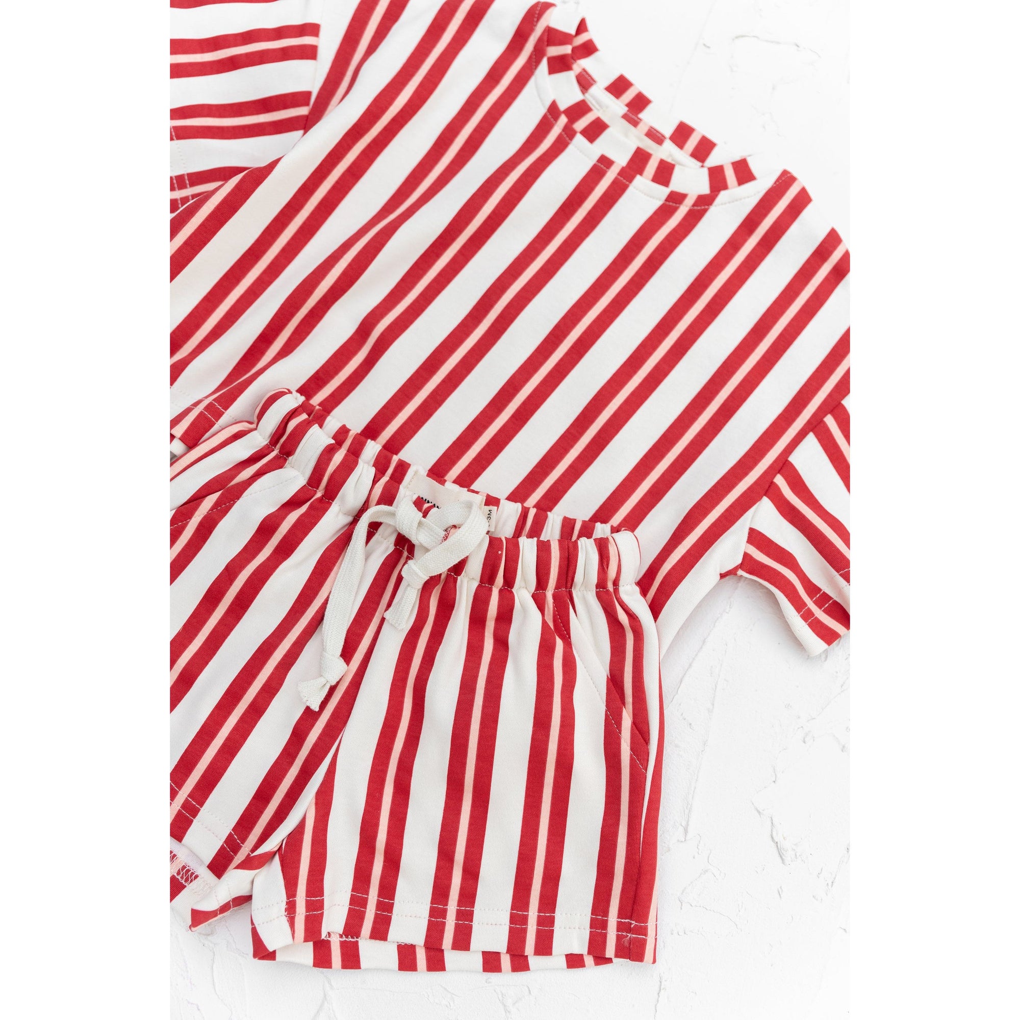 Red Pink Stripe Set