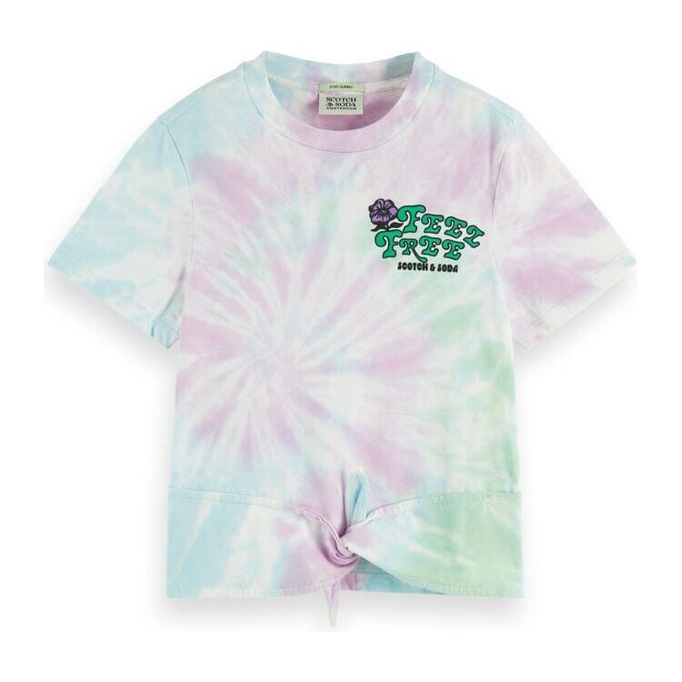 Relaxed-Fit Knotted Tie-Dye Tee