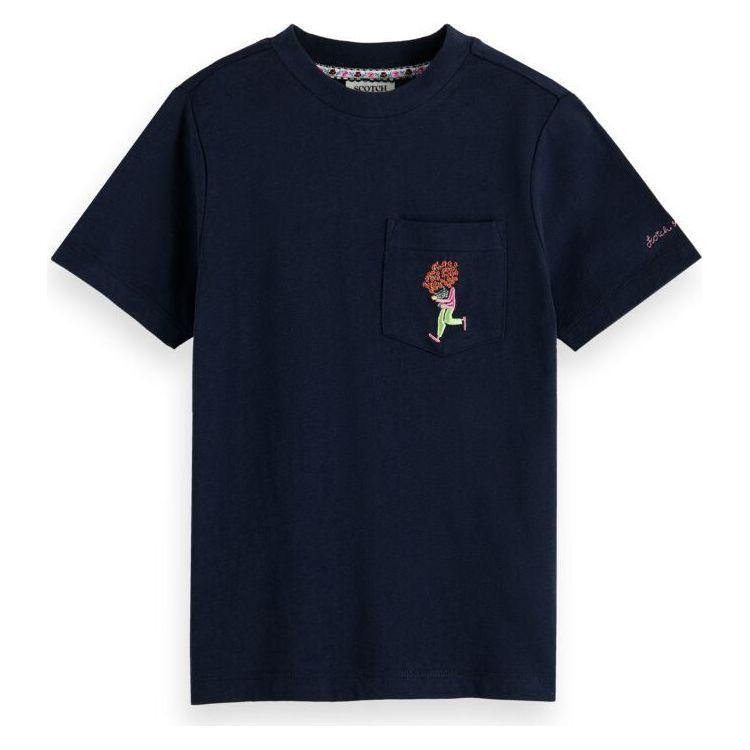 Regular Fit T-Shirt With Embroidered Artwork - Night