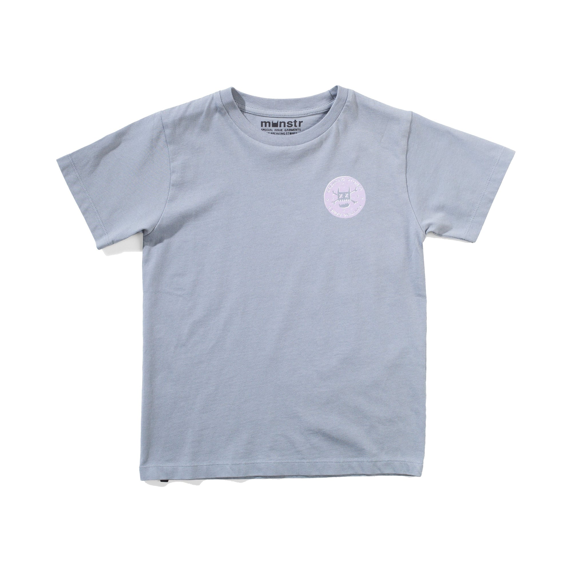 Stones Ss Tee - Mid Blue