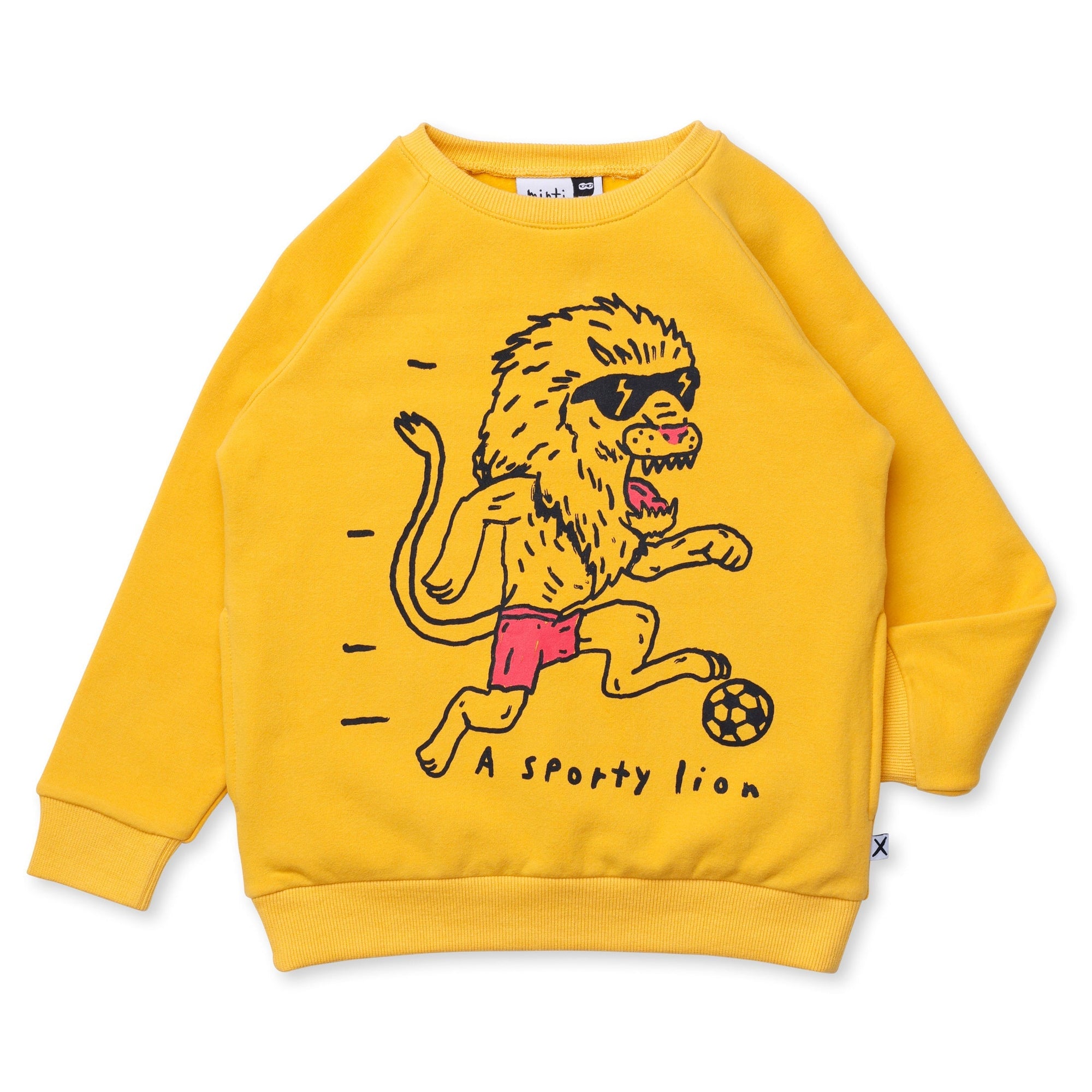 A Sporty Lion Furry Crew - Mustard