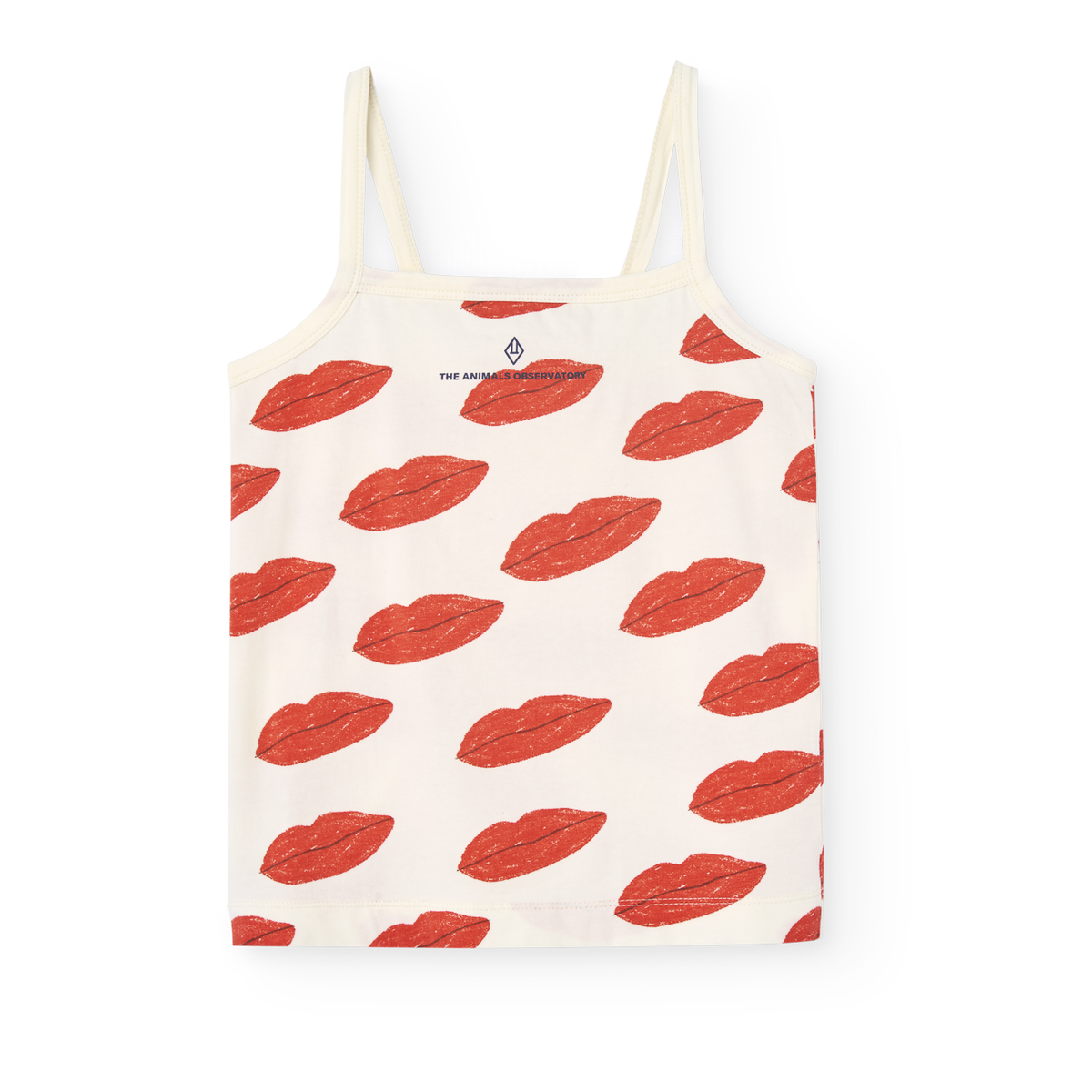 White Kissing Tank Top