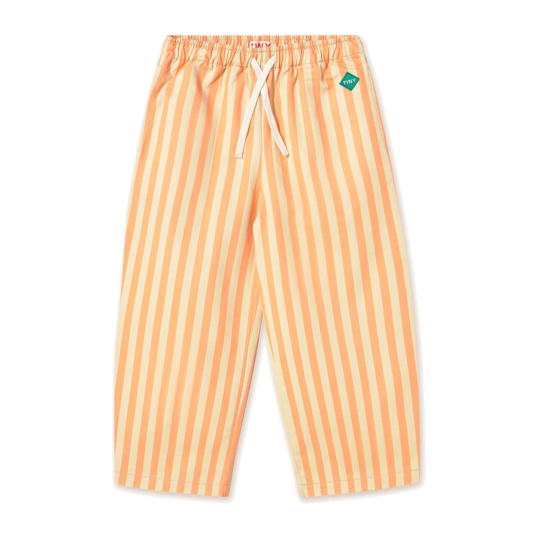 Stripes Woven Pant - Vanilla/Papaya