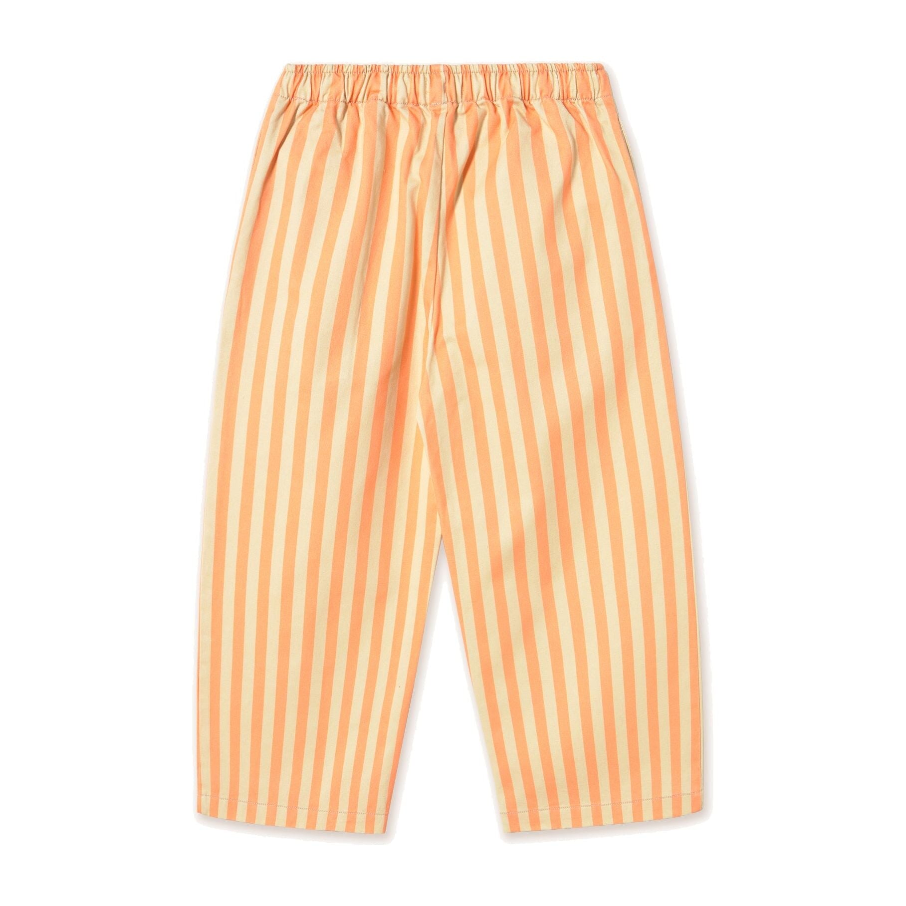 Stripes Woven Pant - Vanilla/Papaya