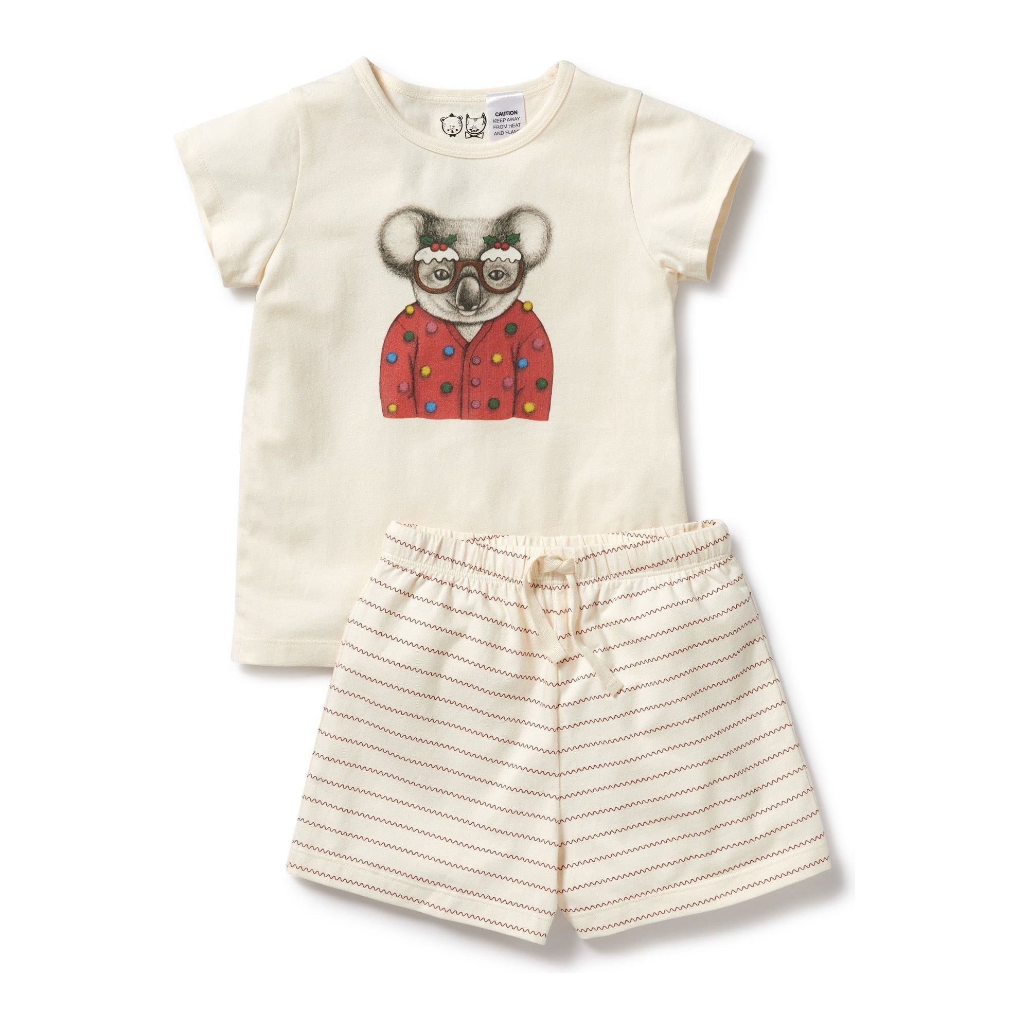 Koala Organic Christmas Pyjamas