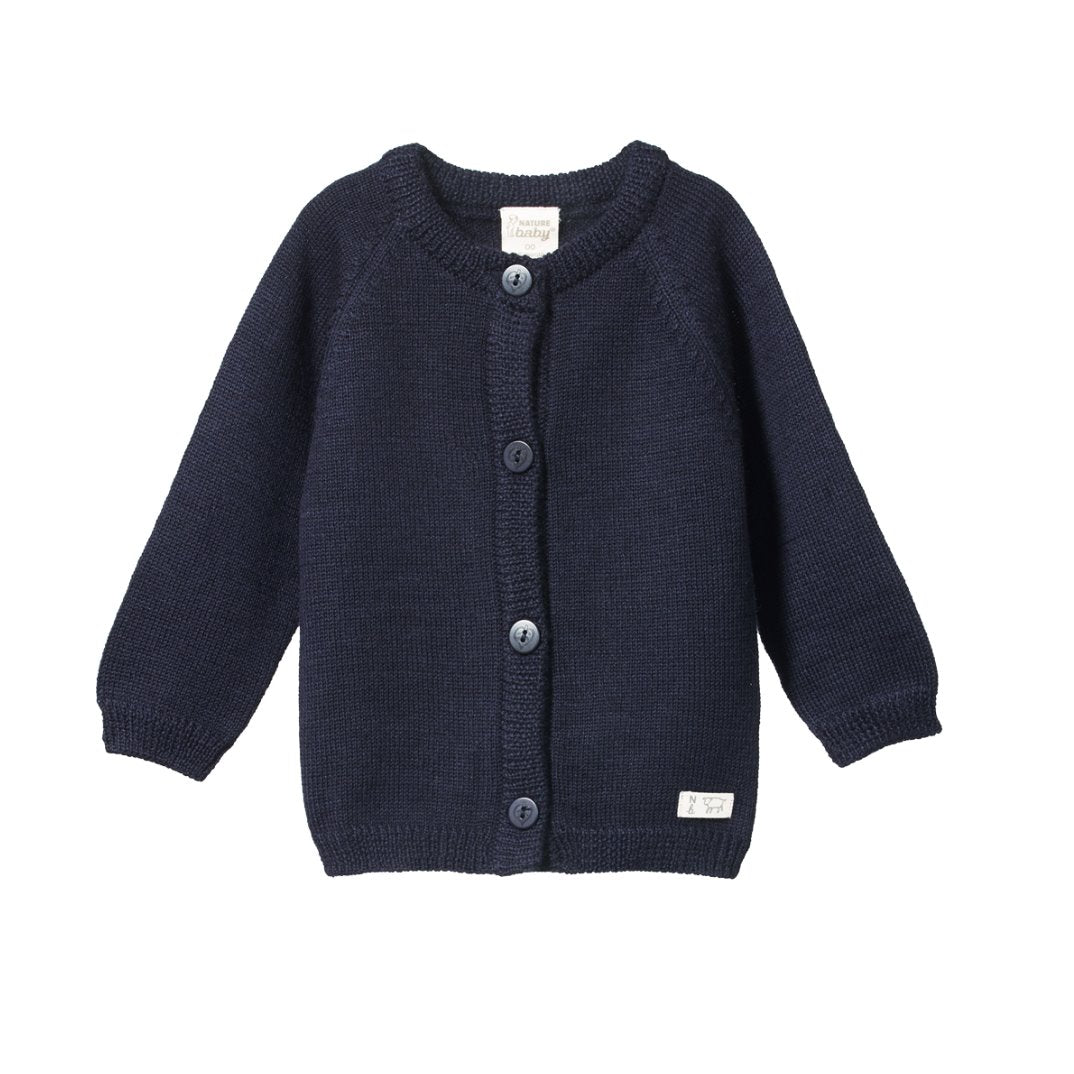 Merino Knit Cardigan - Navy