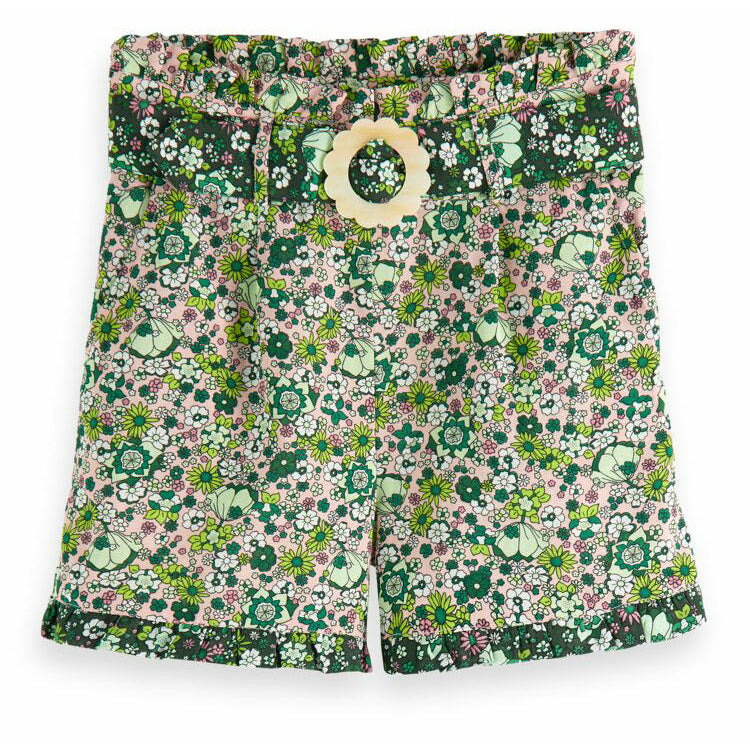 High Waist All-Over Printed Short