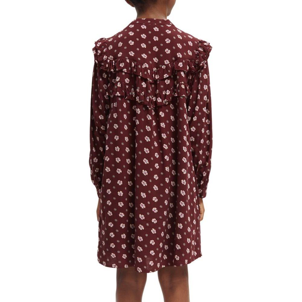 Printed Organic Long-Sleeved Mini Dress