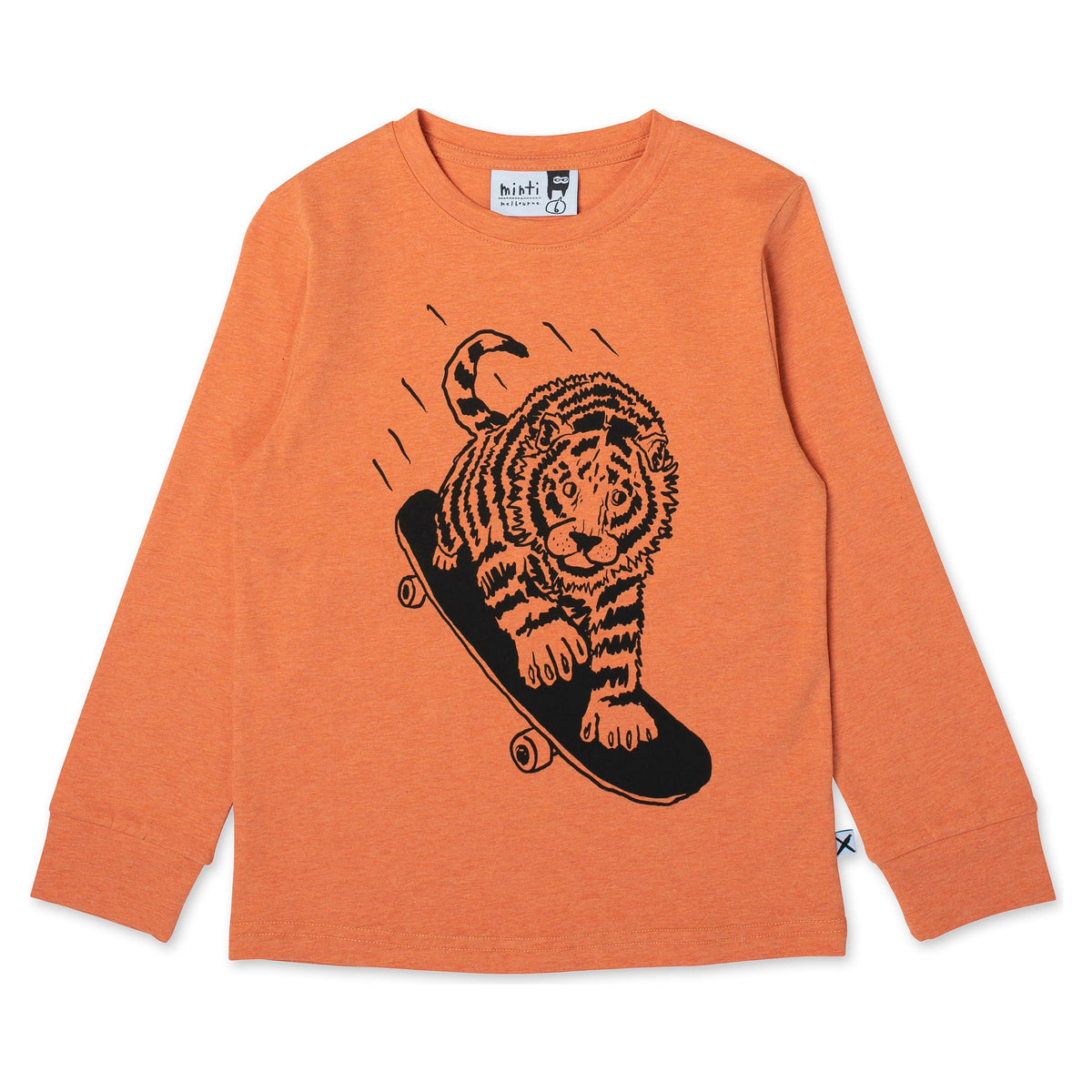 Turbo Tiger Tee - Orange Marle