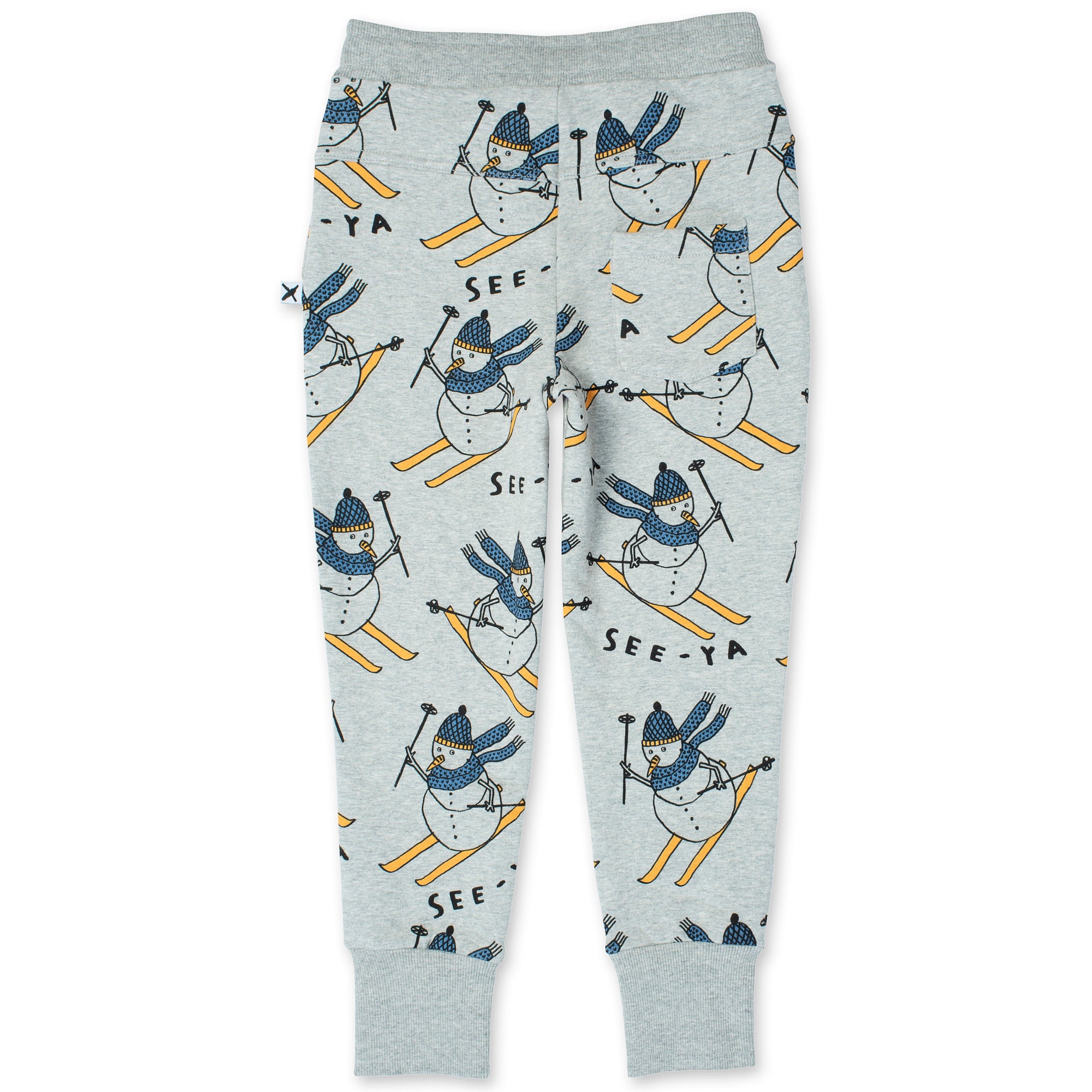 Speedy Snowman Furry Trackies - Grey Marle