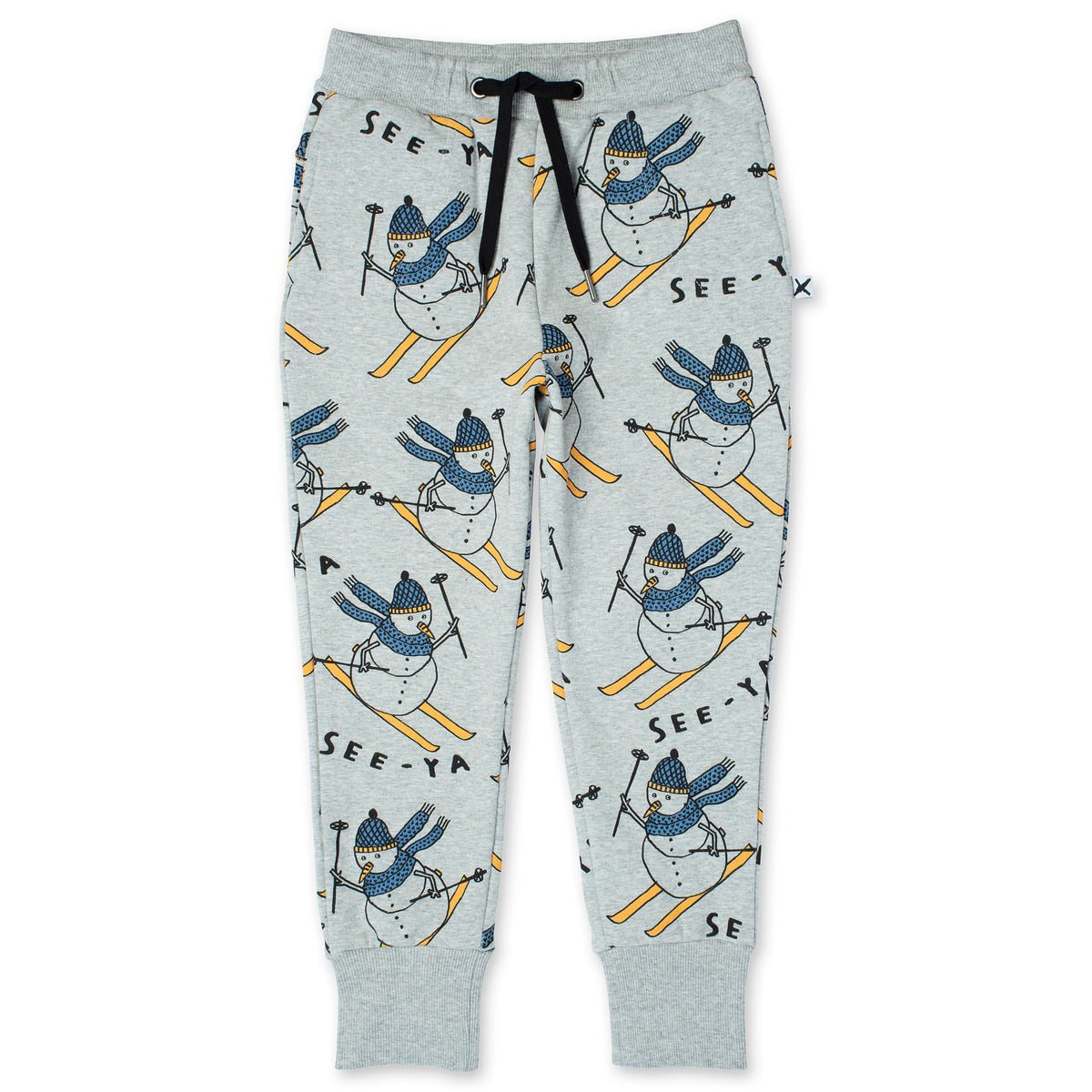 Speedy Snowman Furry Trackies - Grey Marle