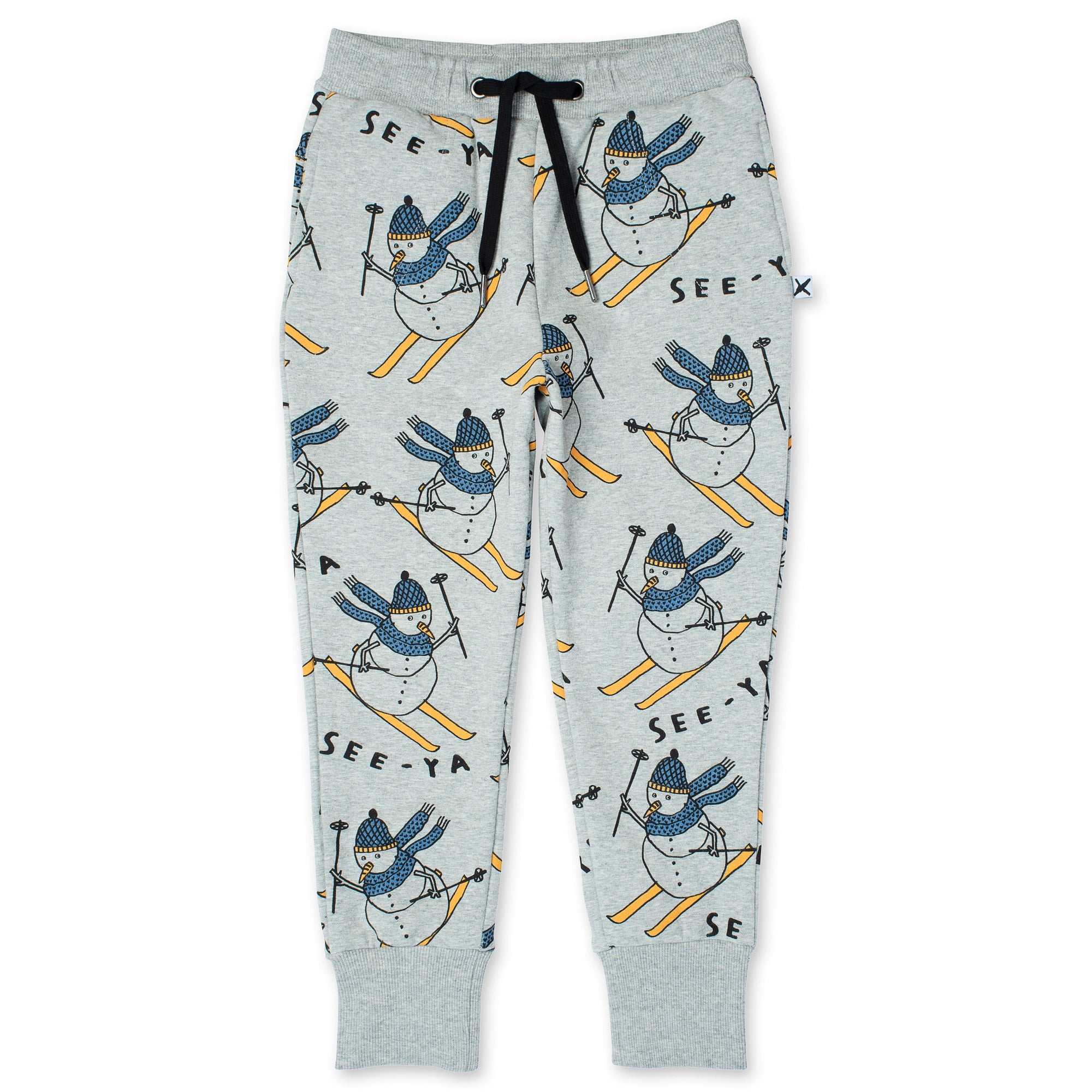 Speedy Snowman Furry Trackies - Grey Marle