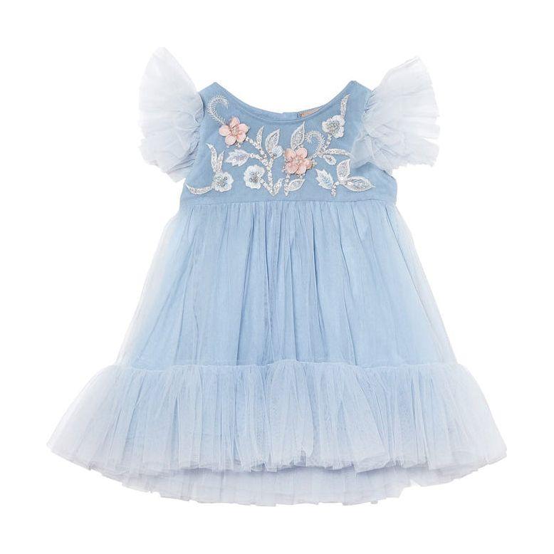 Bebe - Blue Orchid Tulle Dress - Blue Dusk