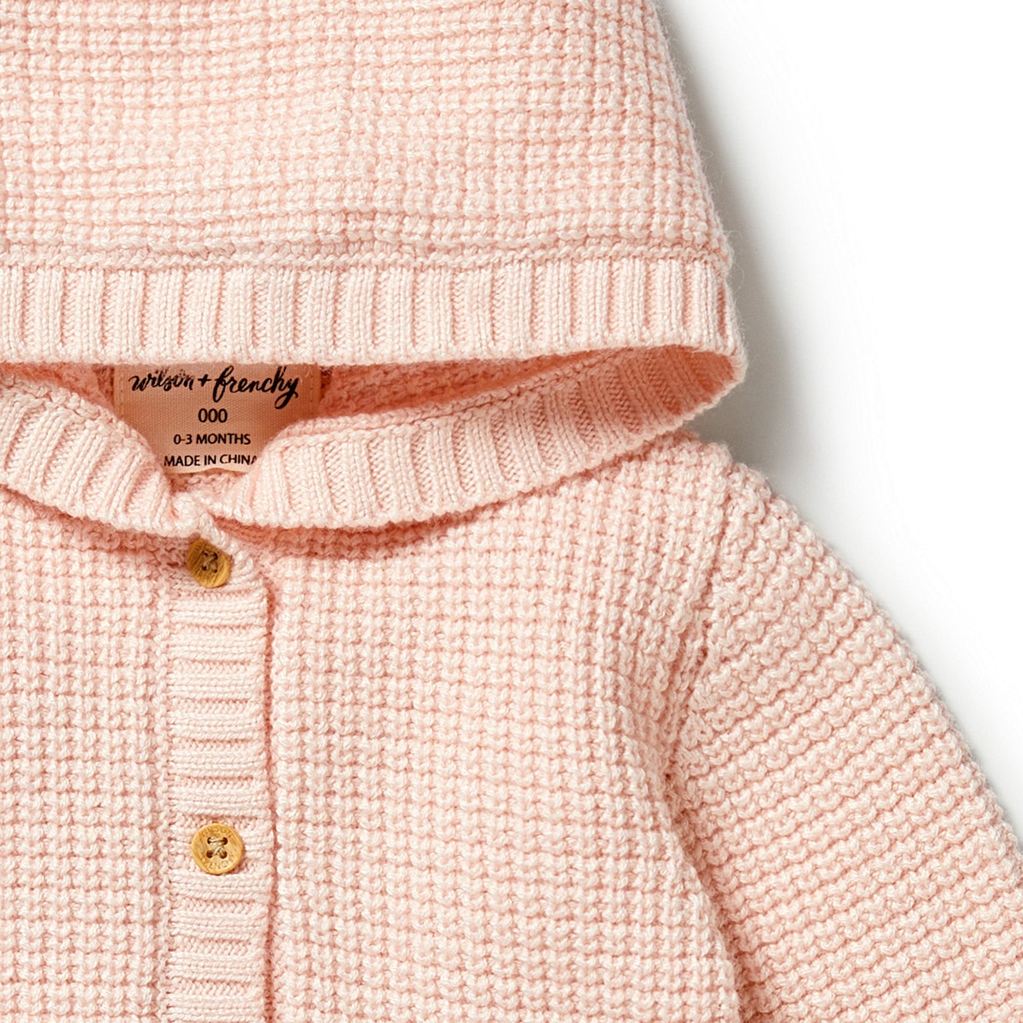 Blush - Knitted Button Jacket